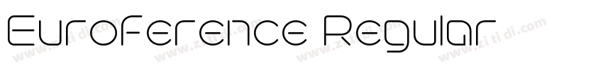 Euroference Regular字体转换